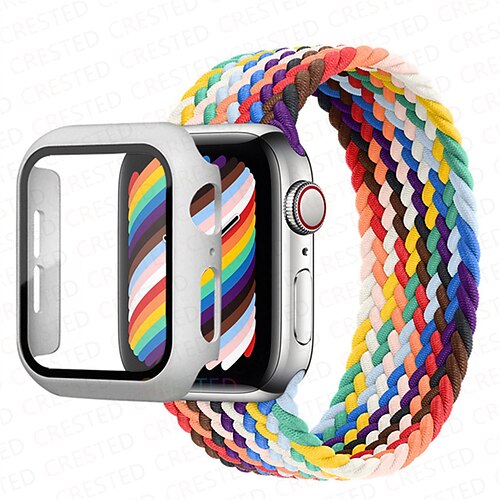 

Kompatibel mit Apple Watch Armband 38mm 40mm 41mm 42mm 44mm 45 mm Schlank, dünn Dehnbar Verstellbar Stoff Ersatzarmband für iwatch Serie Ultra 8 7 6 5 4 3 2 1 SE