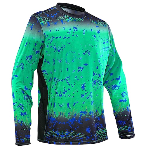 Men's Fishing Shirt Outdoor Long Sleeve UPF50+ UV Protection