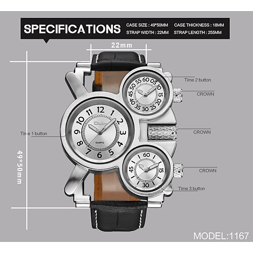 Montre Homme Plongeur SOXY 50mm – Boîtier Aluminium, Bracelet Acier Noir