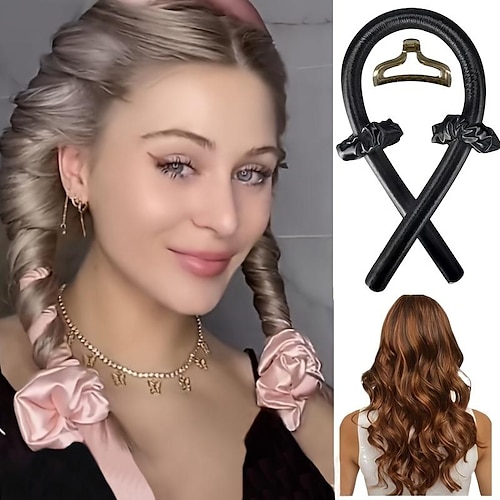 

Les paresseux dorment mousse éponge curling outil magique grande vague anneau de cheveux costume sans chaleur bâton de cheveux