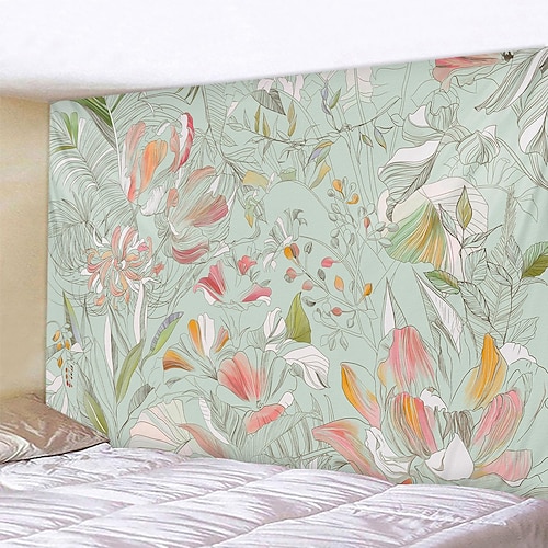 

Floral große Wandteppich Kunstdekor Foto Hintergrund Decke Vorhang hängend Zuhause Schlafzimmer Wohnzimmer Dekoration