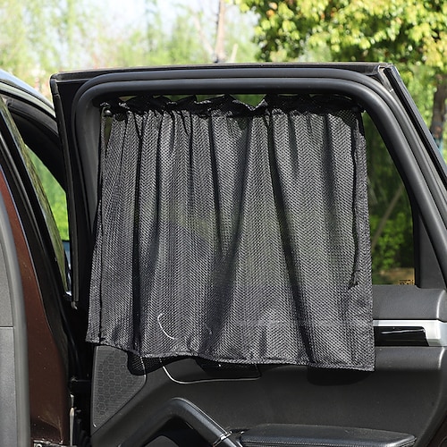 

par carro de verão pára-sol bloqueio lateral do carro estilo ventosa cortina sedan van pão carro malha de fio preto bloqueio do sol proteção uv