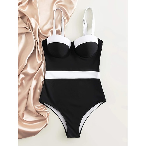 Classic Fifties One Piece Swimsuit Black