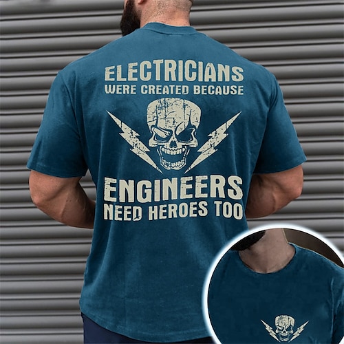 

Herre T-shirt Grafiske T-shirts Cool skjorte Dødningehoveder Grafiske tryk Sjov Rund hals Varm Stempling Gade Ferierejse Kort Ærme Trykt mønster Tøj Designer Basale Moderne Moderne