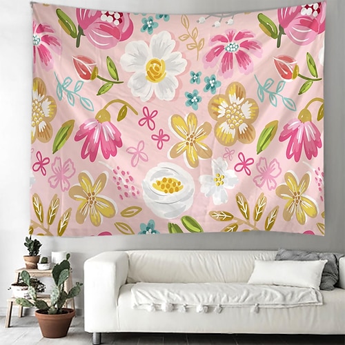 

Tapiz de pared grande floral, decoración artística, fotografía, telón de fondo, manta, cortina, colgante, hogar, dormitorio, sala de estar, decoración