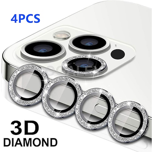 

1 Lote Teléfono protector de lentes de cámara Para Apple iPhone 14 Pro Max iPhone 13 iPhone 12 iPhone 11 Vidrio Templado Dureza 9H Diamante Anti-Arañazos Accesorio para Teléfono Móvil