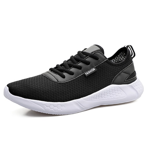 

Per uomo Scarpe da ginnastica Mocassini e Slip-Ons Scarpe comfort Suole leggere Taglie forti Per sport Informale Collegiale Giornaliero Corsa Ginnastica Retato Traspirante Bianco / nero Nero Grigio