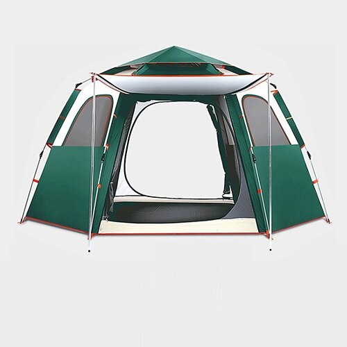 

4 personer Telt Familie Camping Telt Pop op telt Udendørs Vandtæt UV Solbeskyttelse Vindtæt camping telt 2000-3000 mm til Fiskeri Klatring Strand Polyester 215215142 cm