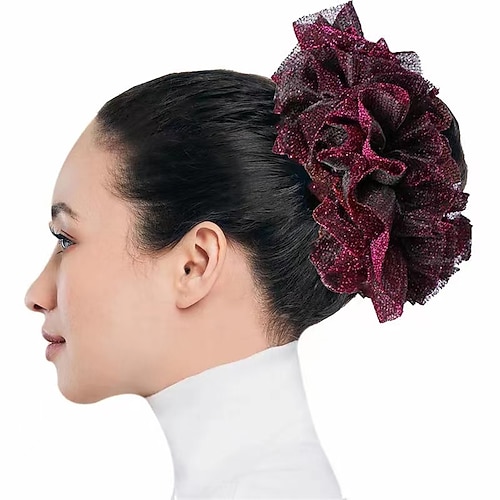 

elastici bling intestino crasso gigante cravatte per capelli elastici elastici porta coda di cavallo glitter hijab elastici volumizzanti