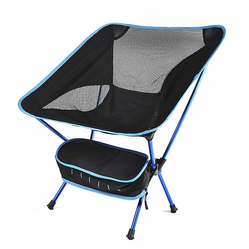 

Chaise pliante Chaise camping Portable Respirable Pliable Durable Alliage d'aluminium Oxford pour 1 personne Plage Voyage Noir Rouge Bleu Bleu Ciel