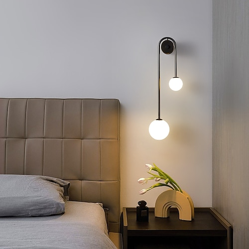 

applique da parete a led globle design vetro metallo 20 cm moderne lampade da parete per interni in metallo applique da parete bianco neutro g9 3000k applique da parete per camera da letto