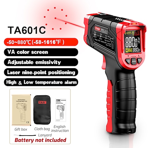 TASI TA601 Infrared Temperature Gun 0.1~1.0 Adjustable Infrared