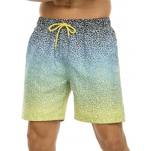 

Per uomo Boxer da surf Pantaloncini da mare Boxer da mare A cordoncino con fodera in rete Vita elastica Gradiente Stampe astratte Asciugatura rapida Breve Informale Giornaliero Per eventi Hawaiano