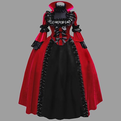 

Maria Antonietta Rococo Victoriens Robe vintage Robe de Soirée Robe de bal Femme Costume Vintage Cosplay Soirée Halloween Carnaval Robe Mascarade