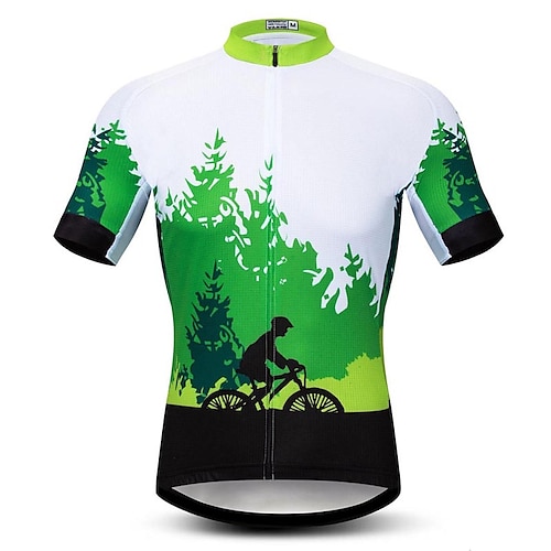 

21Grams Hombre Maillot de Ciclismo Manga Corta Bicicleta Camiseta con 3 bolsillos traseros MTB Bicicleta Montaña Ciclismo Carretera Transpirable Dispersor de humedad Secado rápido Bandas Reflectantes