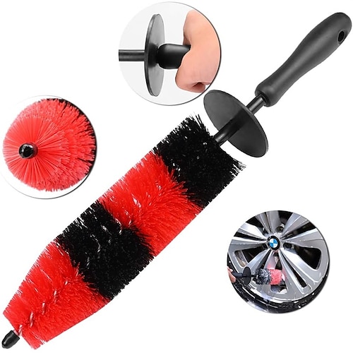 Wheel Brush Easy Reach Rim Tire Cleaner Brush 16.5 Long Soft Bristle Car  Detailing Brush Multipurpose use for cleaning Wheels Rims Exhaust Tips  Vehicle Engine Motorcycles Bike No Scratches 2023 - US $19.79