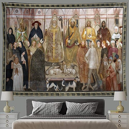 

Medieval Hanging Tapestry Wall Art Large Tapestry Mural Decor Photograph Backdrop Blanket Curtain Home Bedroom Living Room Decoration