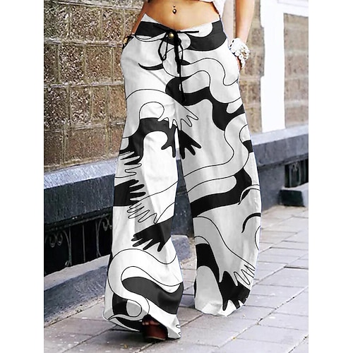 

Trousers Palazzo Pants Wide-Leg Pants Print Street Style Punk Gothic Pants For Women's Adults' 3D Print 100% Polyester