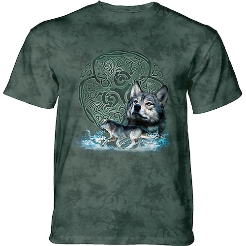 

Herre T-shirt T-Shirts Grafisk Dyr Ulv Rund hals Tøj 3D-udskrivning udendørs Afslappet Kortærmet Trykt mønster Årgang Mode Designer