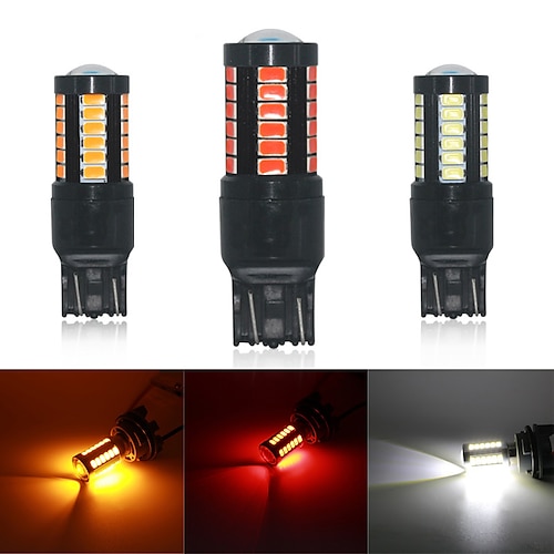 

2pcs led ampoule feux de freinage de voiture 12-24v super léger plug and play économie d'énergie