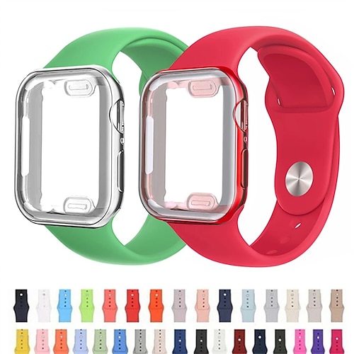 

Bracelet Sport Compatible avec Bracelet Apple Watch 38mm 40 mm 41mm 42mm 44 mm 45 mm Extensible Ajustable Silicone souple Bracelet de remplacement pour iwatch série 8 7 6 5 4 3 2 1 SE