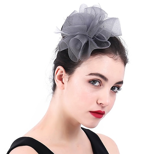 

fascinators Tyll Bryllup Kentucky Derby dame Britisk Med Fjær Hodeplagg Hodeplagg