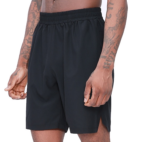 

Homens Shorts ativos Calção Shorts casuais Cintura elástica Tecido Conforto Secagem Rápida Comprimento do joelho Ao ar livre Casual Feriado Básico Esportes Preto Branco Micro-Elástica