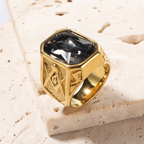 טבעת אמרלד בגזרת 14K צהוב מצופה זהב אמרלד מדומה טבעת אבן רובי אדומה בגודל 9