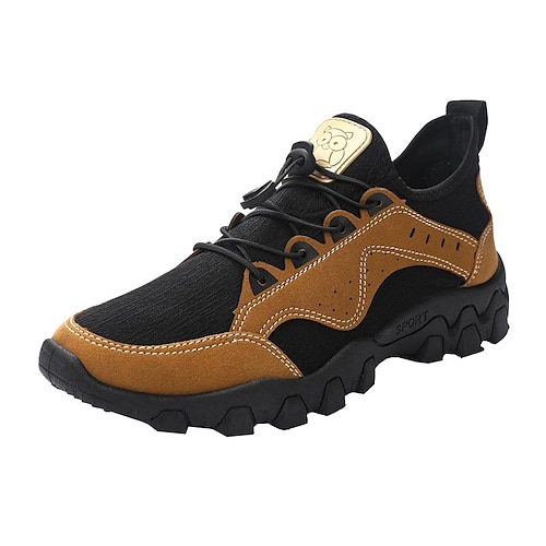 

Herren Turnschuhe Sportlicher Look Sport Brautkleider schlicht Outdoor Täglich Rennen Wandern Gitter Atmungsaktiv Schwarz Braun Schwarz Hell Gray Frühling Herbst