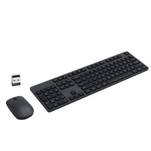 

originalt trådløst Xiaomi tastatur & mus sæt 104 taster tastatur 2,4 ghz usb modtager mus til pc windows 10