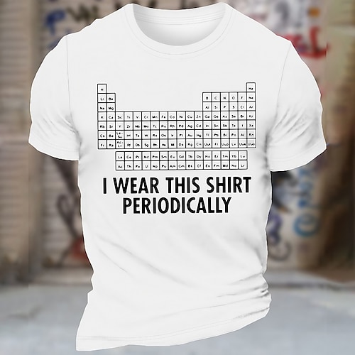 

Herre T-shirt Grafiske T-shirts Cool skjorte Geometrisk Grafiske tryk Sjov bogstavtryk Rund hals Varm Stempling Gade Ferierejse Kort Ærme Trykt mønster Tøj Designer Basale Moderne Moderne