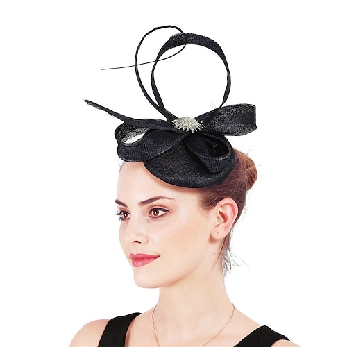 

fascinators sinamay Bryllup Kentucky Derby Mode Dame Med Rosette Medaljon Hovedbeklædning