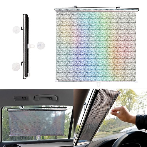 

Universel voiture automatique pare-soleil rétractable fenêtre latérale arrière avant arrière auto pare-brise pare-soleil rideau d'isolation thermique