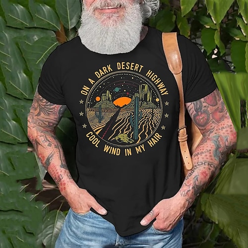 

Herre T-shirt Grafiske T-shirts Cool skjorte Bogstaver Grafiske tryk Rund hals Varm Stempling udendørs Gade Kort Ærme Trykt mønster Tøj Basale Moderne Moderne