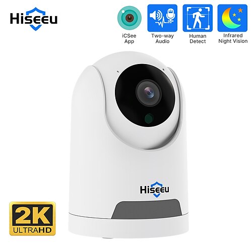 

Hiseeu 2k 4mp ptz caméra ip wifi sans fil caméra de surveillance de sécurité à domicile intelligente audio bidirectionnel bébé moniteur pour animaux de compagnie enregistrement vidéo