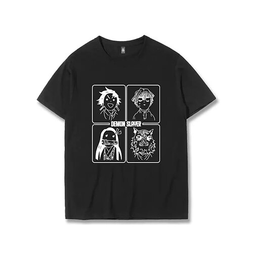 

Matador de Demônios: Kimetsu no Yaiba Kamado Nezuko Kamado Tanjiro Japonesa/Curta Arte Gráfica Camiseta Para Homens Mulheres Unisexo Adulto Hot Stamping 100% Poliéster