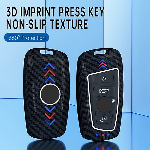 

1 set custodia portachiavi per auto borsa portachiavi per accessori bmw copertura per portachiavi auto in gel di silice abs per auto