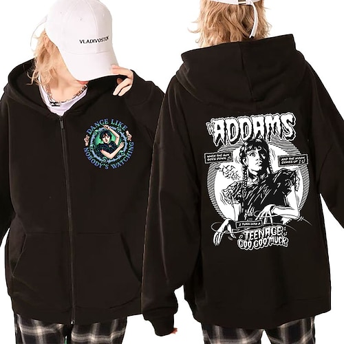 

Mercoledì Addams Famiglia Addams Mercoledì Anime Cartone animato Manga Manga Grafica Soprabiti Per Per uomo Per donna Unisex Per adulto Stampa a caldo 100% poliestere