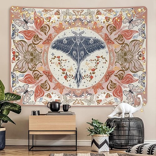 

Boho Trippy Wandteppich Schmetterling Art Decor Decke Vorhang zum Aufhängen Zuhause Schlafzimmer Wohnzimmer Dekoration