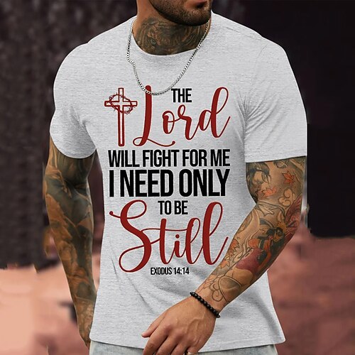 

Per uomo maglietta Magliette grafiche Camicia fresca Alfabetico Stampe astratte Fede Girocollo Stampa a caldo Strada Da mare Maniche corte Stampa Abbigliamento Essenziale Contemporaneo moderno