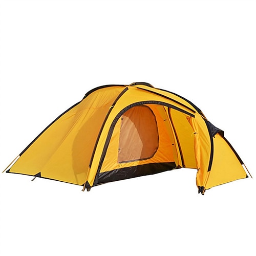 

5 persone Tenda Tenda da campeggio per famiglie Esterno Impermeabile Protezione solare UV Antivento Doppio strato Tenda da campeggio >3000 mm per Pesca Scalate Spiaggia Poliestere 240 220 140 cm