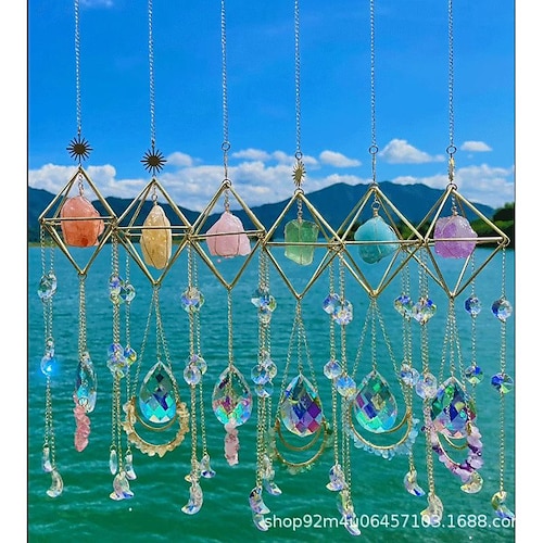 

suncatcher crystal sun catcher hanging aurora gem crystal prism rainbow maker