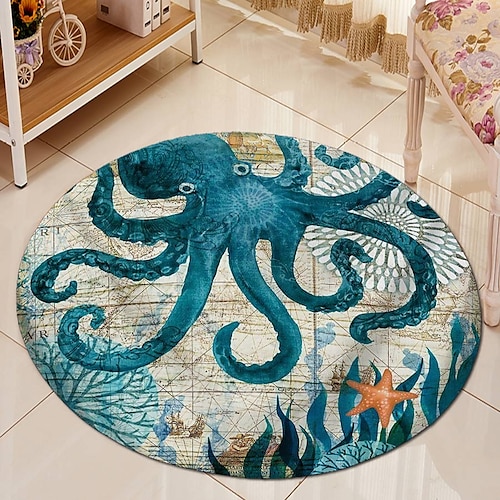 

Benthos Pattern Rug Door Mat Hallway Carpets Area Rugs for Bedroom Living Room Carpet Kitchen Bathroom Anti-Slip Floor Mats