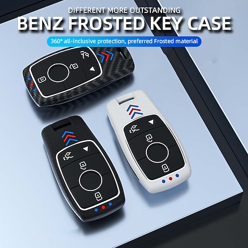 

1 set di cover per portachiavi per auto per benz car-styling cover per custodia in gel di silice per auto