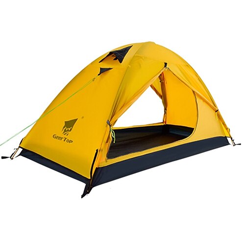 

1 person Telt Utendørs Vanntett UV Solbeskyttelse Vindtett Telt >3000 mm til Fisking Klatring Strand Nylon Polyester 21090100 cm