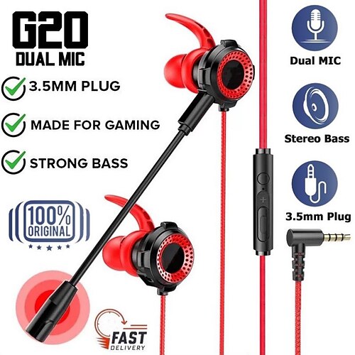 

Wired Headphones Ps4 Headset Gamer with Mic handfree Stereo Bass Sport Earbuds Hearing Aids Gaming Earphones for Pc Mobile Phone