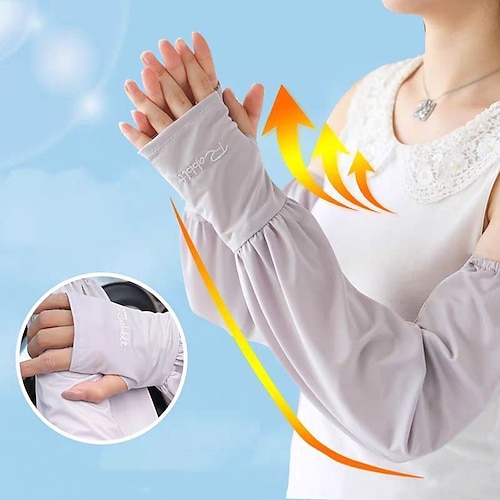 

Spring And Summer Sunscreen Silk Students Korean Version Of Sunscreen Driving Loose Sleeves Anti-ultraviolet Breathable Ice Sleeves