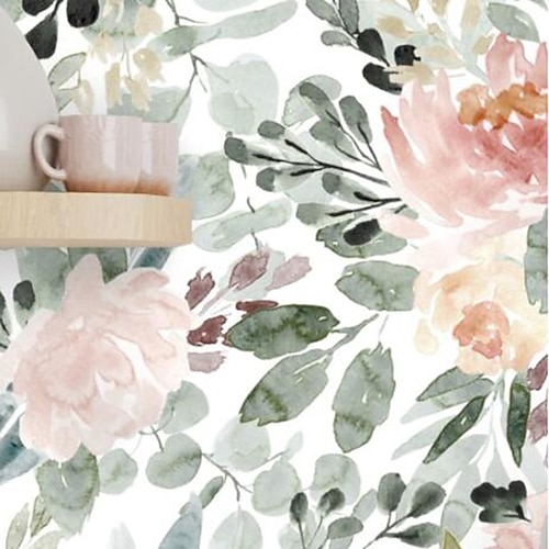 

Floral Traditional Chinese Painting Cycle Color Home Decoration Vintage Modern Wall Covering, PVC / Vinyl Material Self adhesive Wallpaper Wall Cloth, Room Wallcovering