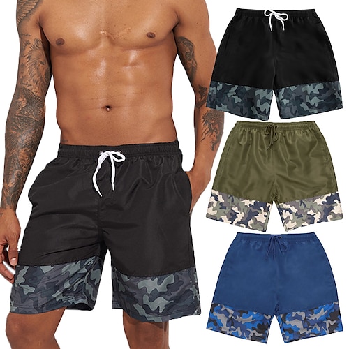 

Per uomo Boxer da surf Pantaloncini da mare Boxer da mare Pantaloncini Stampa Mimetico Comfort Traspirante Per eventi Per uscire Hawaiano Boho Nero Rosso