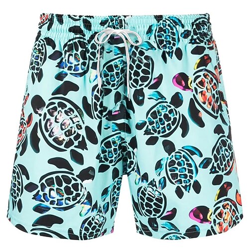 

Herre Surfeshorts Badeshorts Sommershorts Strandshorts Snorer Elastisk midje Trykt mønster Grafisk Dyr Komfort Kort Avslappet Ferie Strand Hawaiisk Stilfull Gul Blå